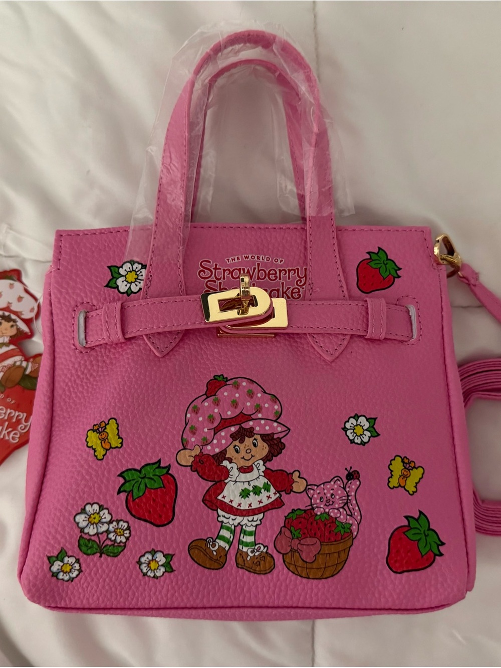 Strawberry Shortcake Pink Graphic Mini Handbag